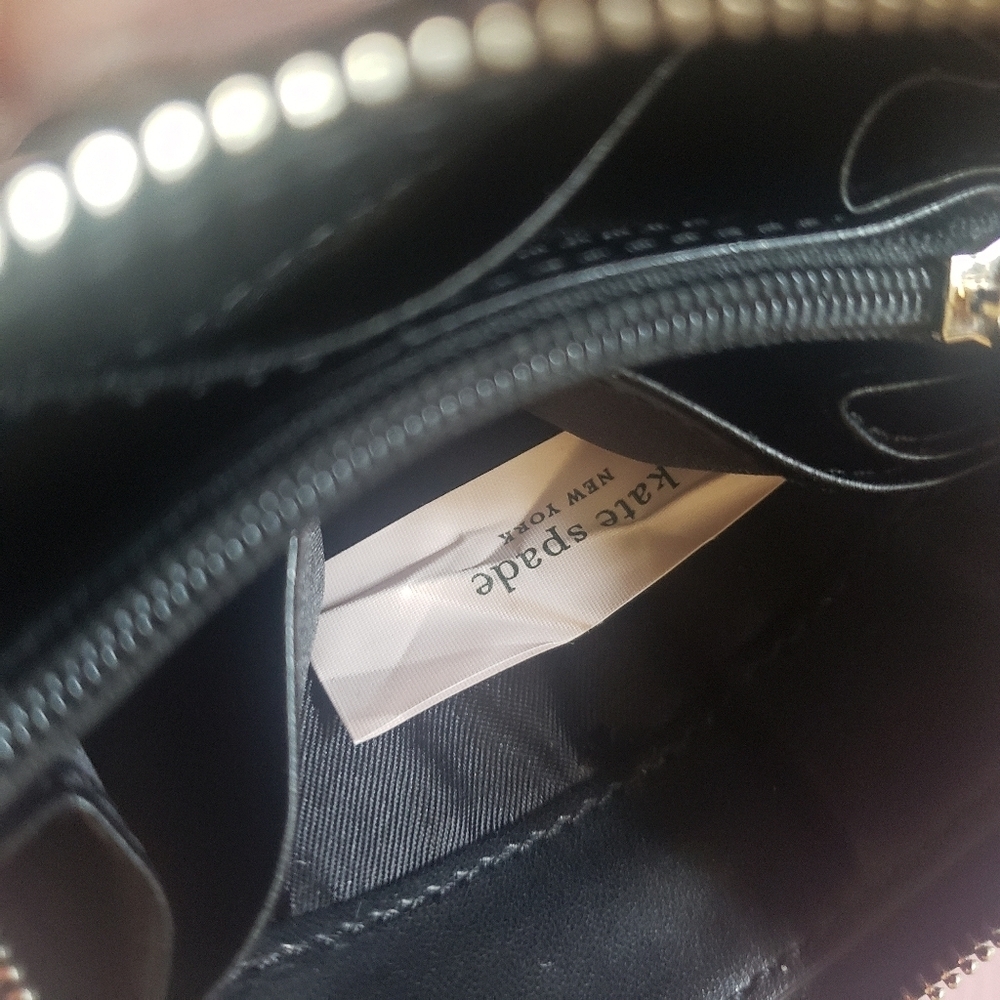 KATE SPADE Black Quilted Leather Wallet with Key Holder - Picture 9 of 10